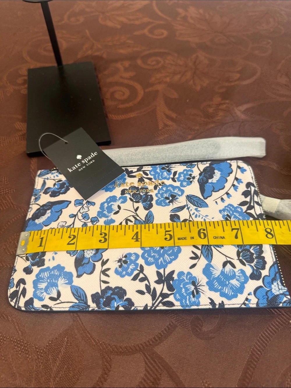 ♠️Kate Spade New York Blue Floral Wristlet